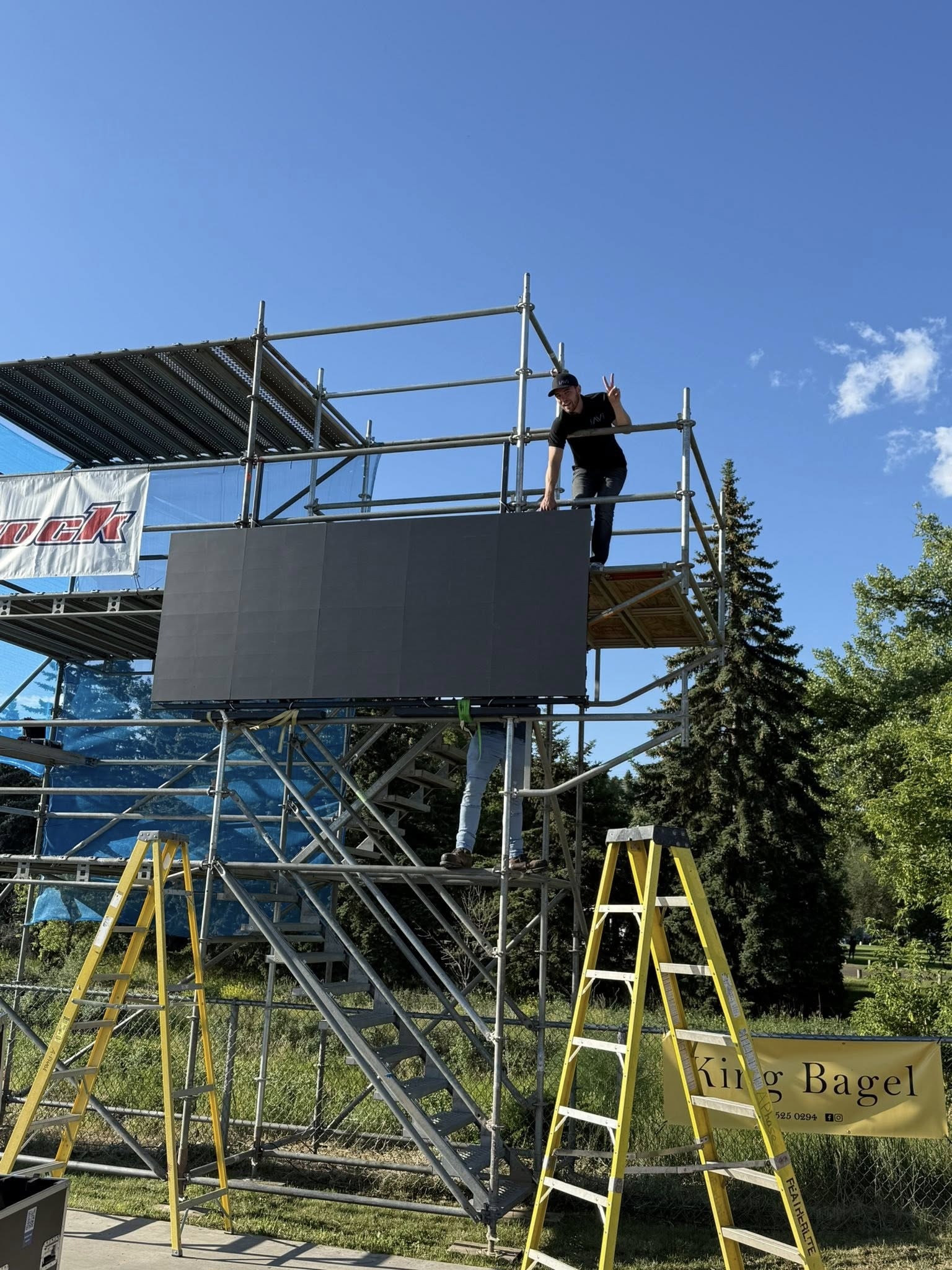 Outdoor LED wall at Beat the Heat skate competition